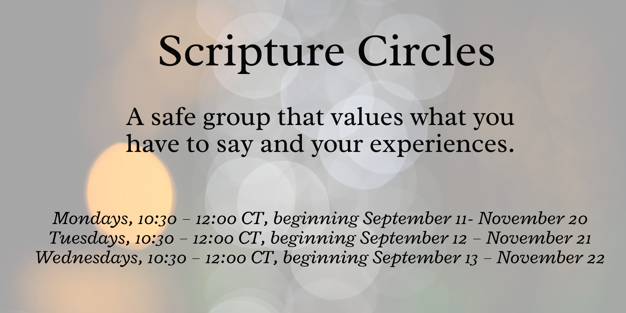 Scripture Circles Invitation 2023