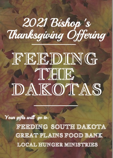 Bishop's Thanksgiving offering graphic