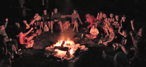 Campfire glow