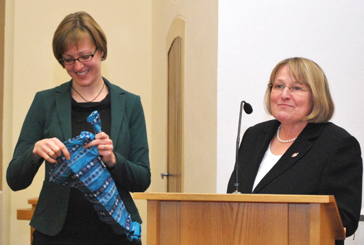 Pastor Anne Detjen and Bishop Rosemarie Wenner