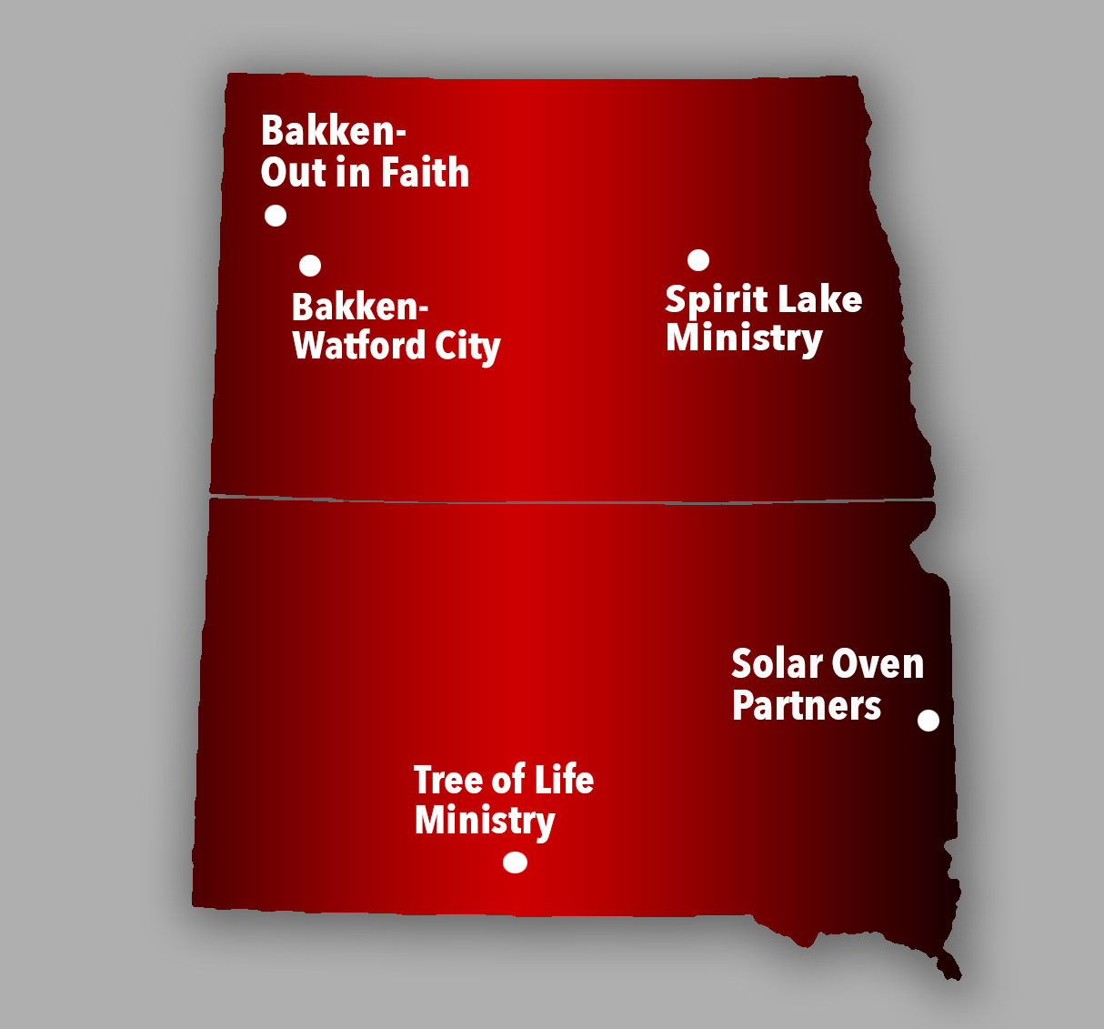 Dakotas Mission Locations