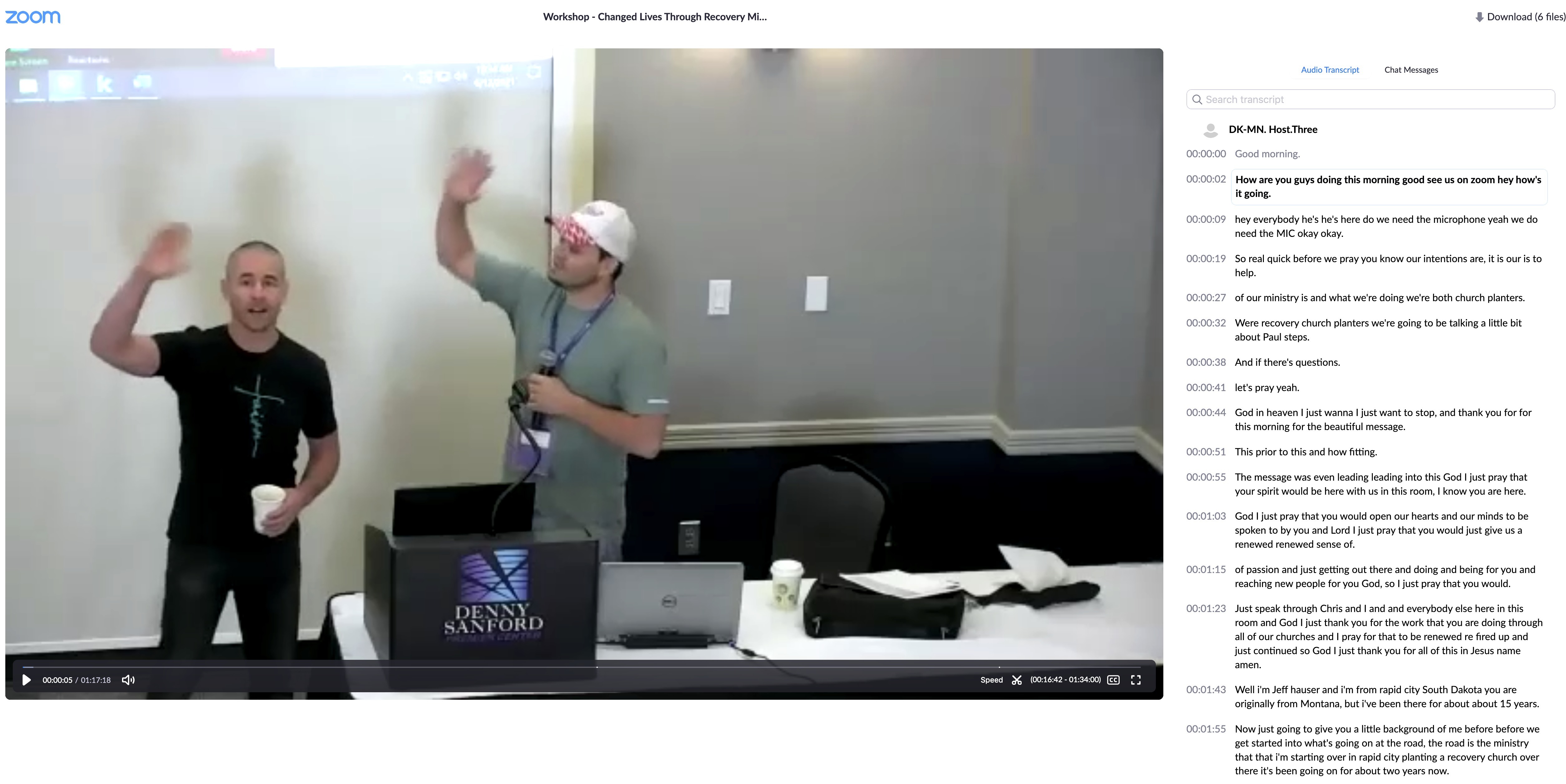 Recovery Ministry Workshop