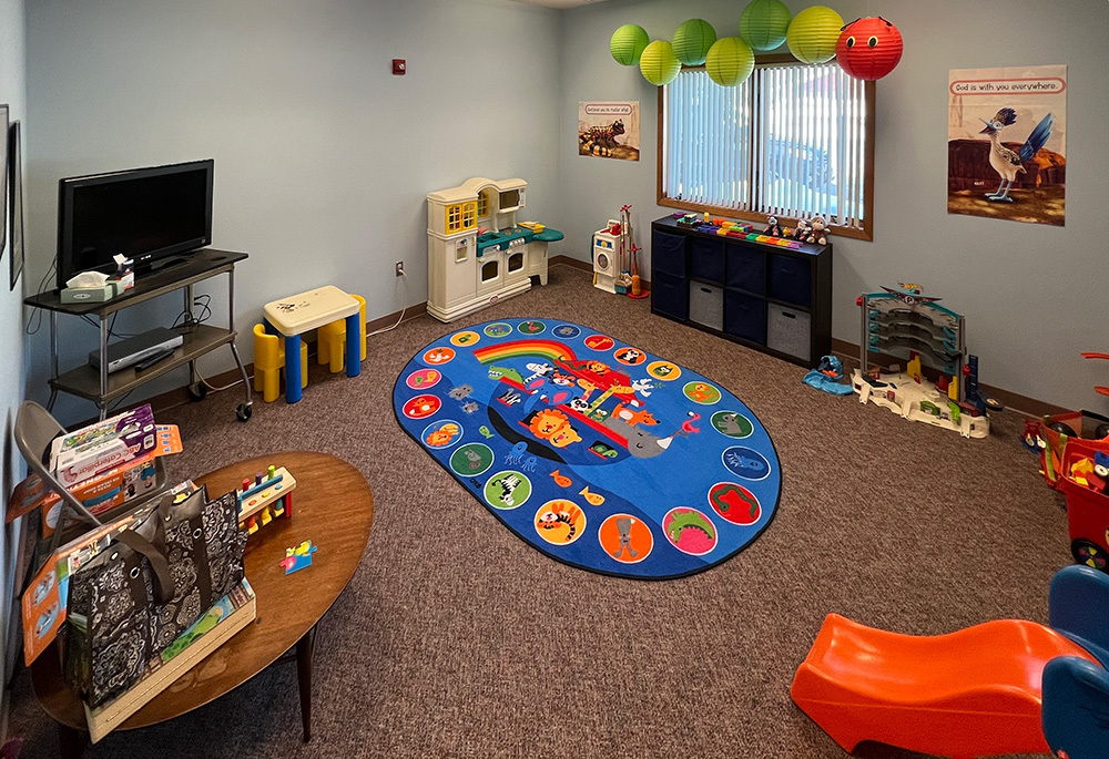 Bright pre-school room