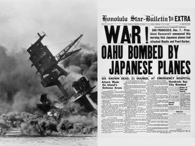 Uss Arizona Sinking Pearl Harbor Newspaper December 7 1941 Ap Getty 640x480