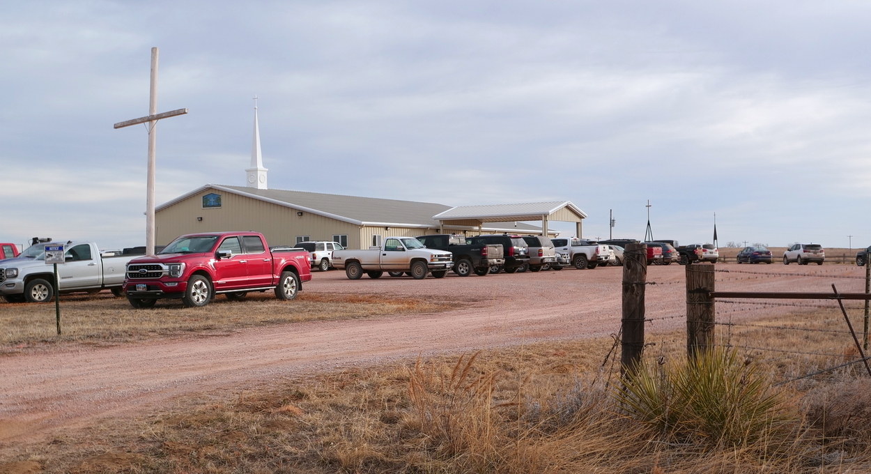 The parking lot at Prairie View UMC