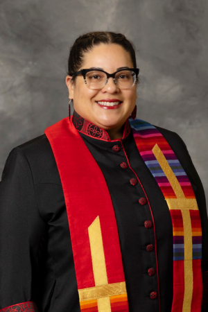 Pastor in robe
