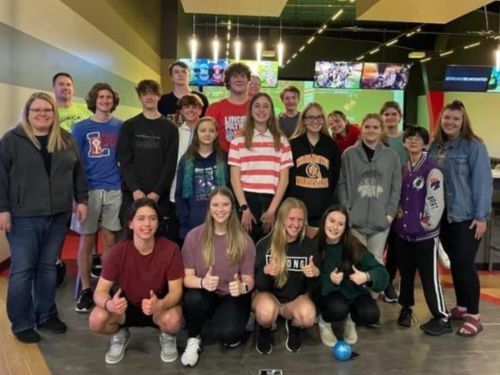 group of youth posing