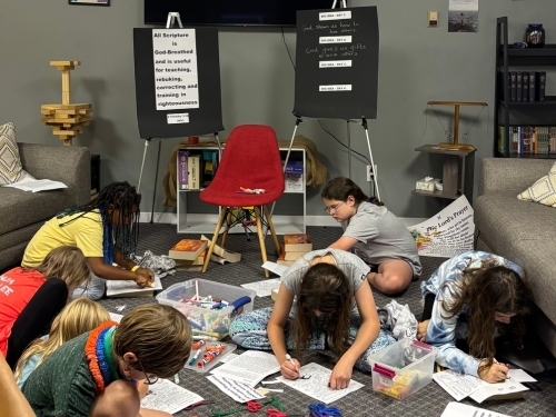 Children drawing