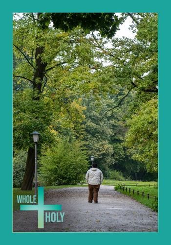 person strolling in park