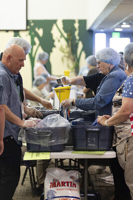Food package assembly line
