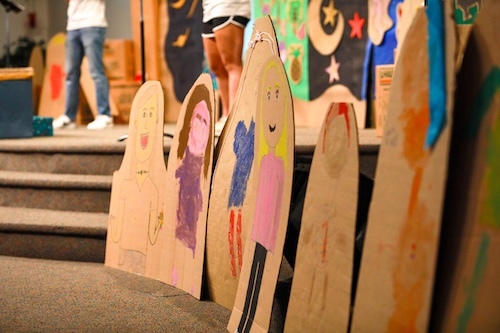 cardboard people
