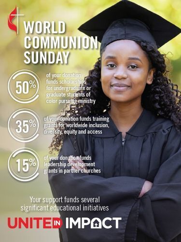 Graphic with woman in graduation gown