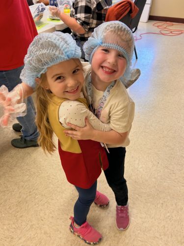 Kids serving joyfully